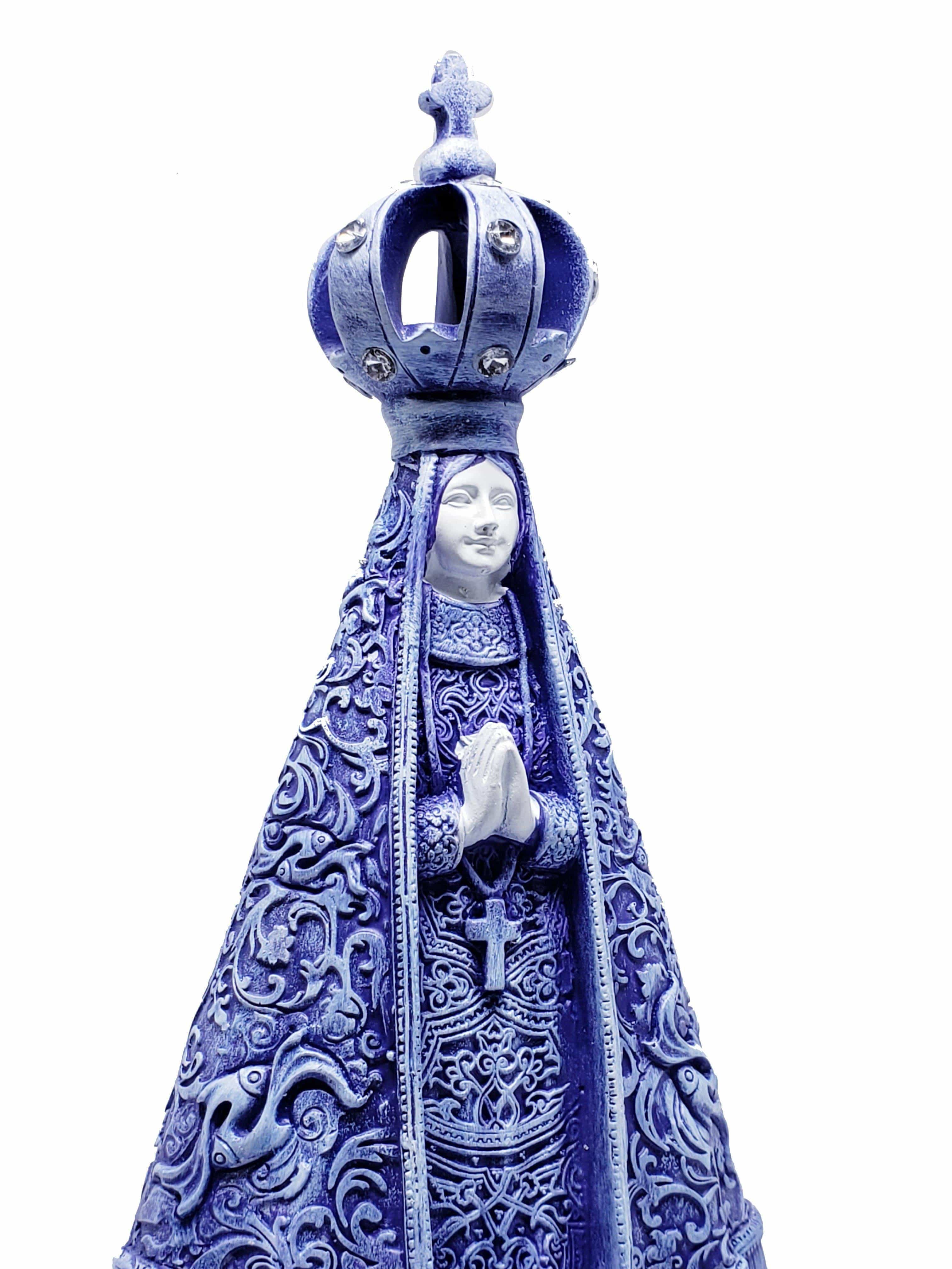 Imagem de Nossa Senhora Aparecida de Resina 22 cm