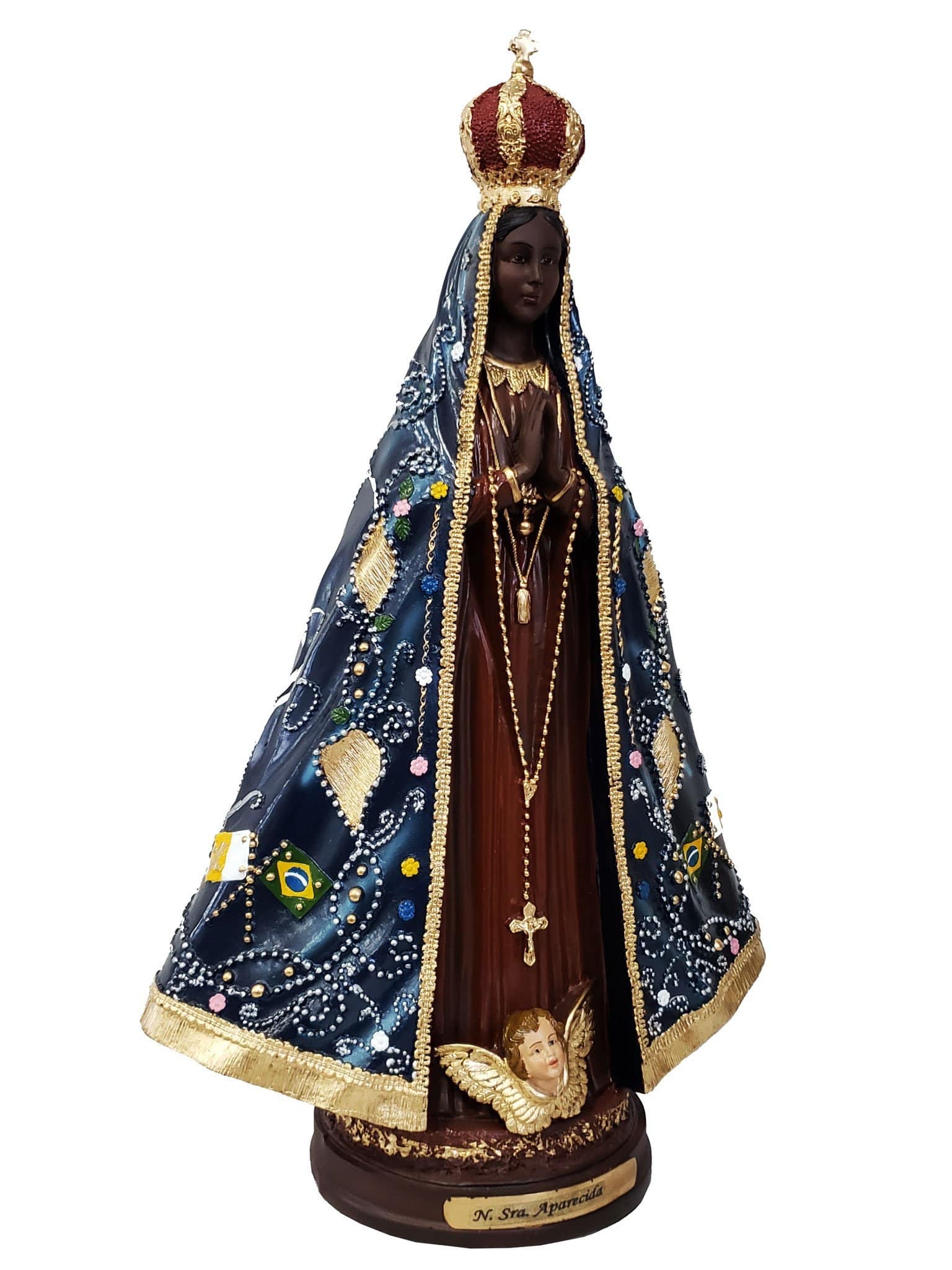 Imagem de Nossa Senhora Aparecida de Resina 40 cm