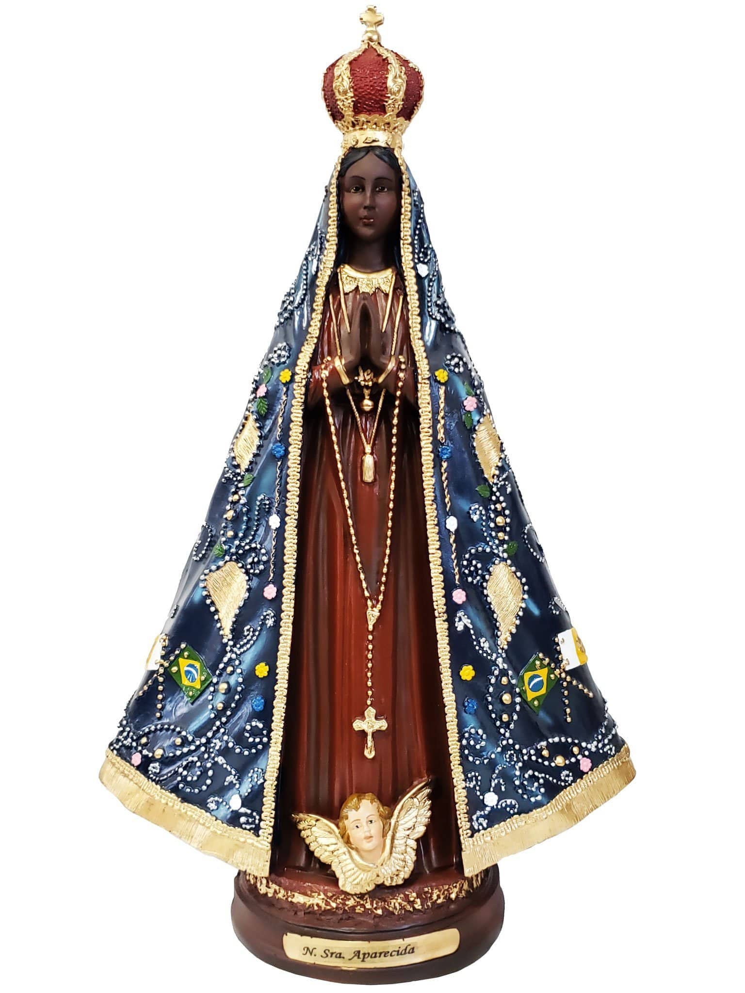 Imagem de Nossa Senhora Aparecida de Resina 40 cm