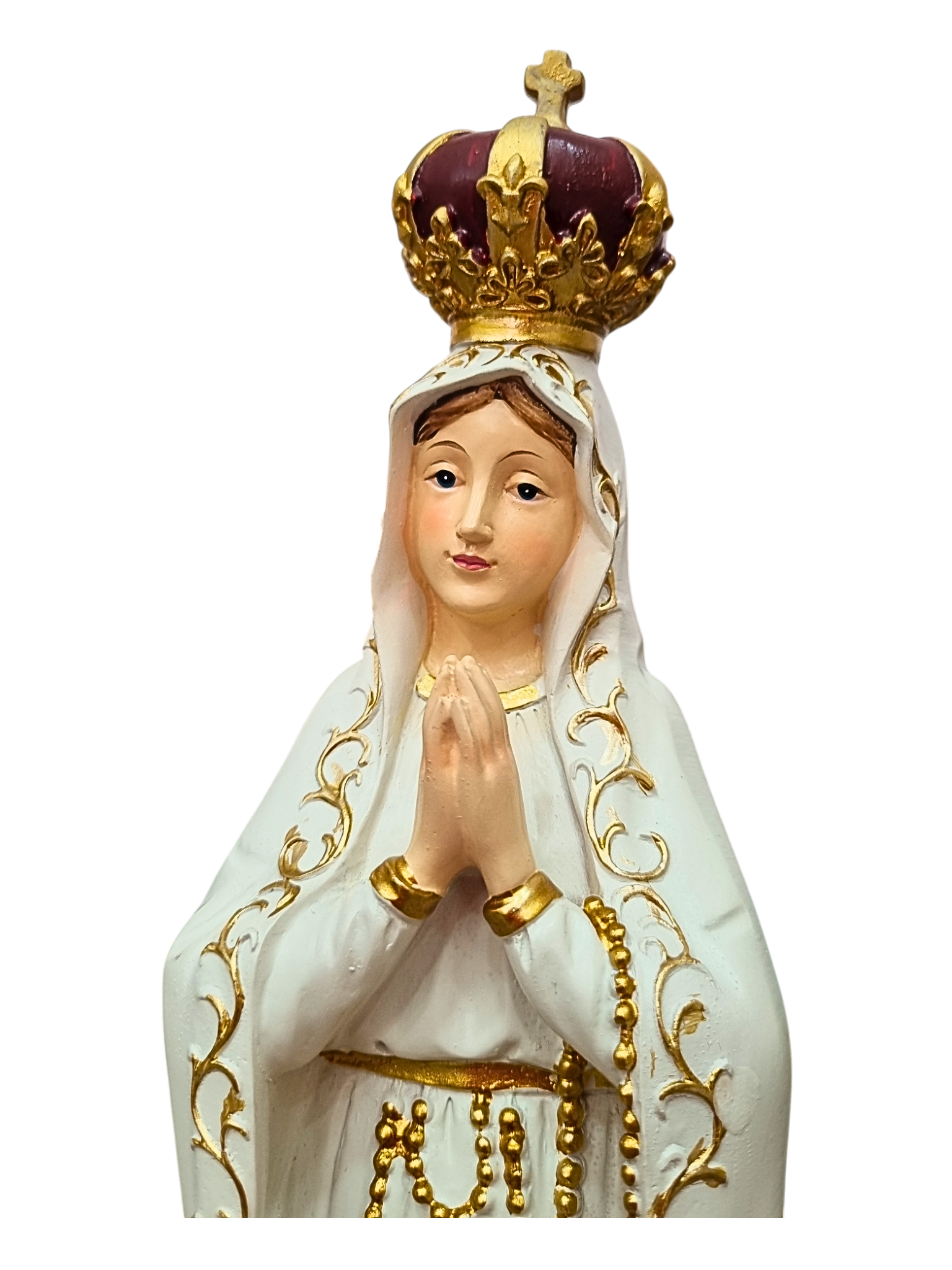 Imagem de Nossa Senhora de Fátima em Resina 30 cm