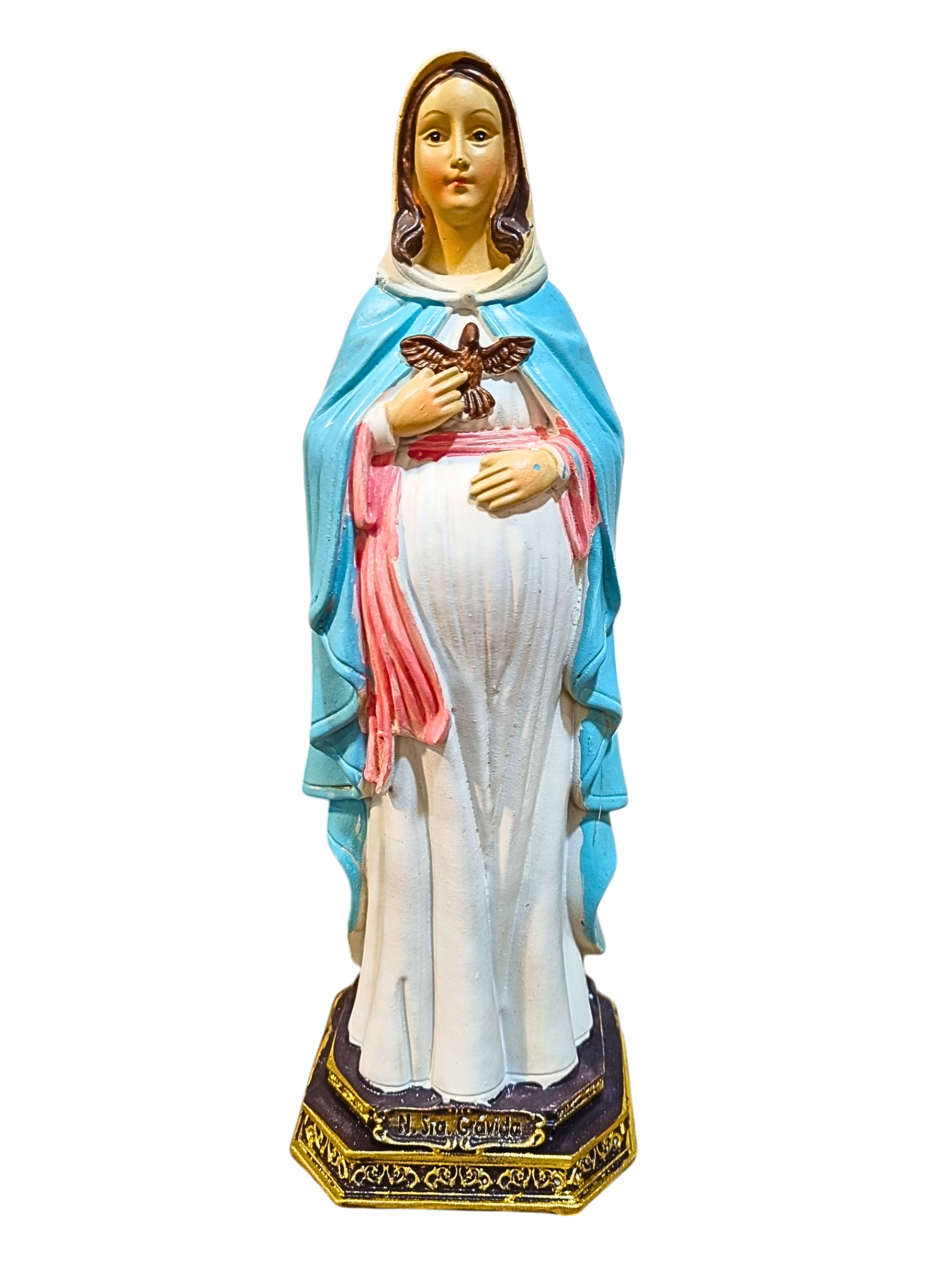 Imagem de Nossa Senhora do Ó em Resina 20 cm