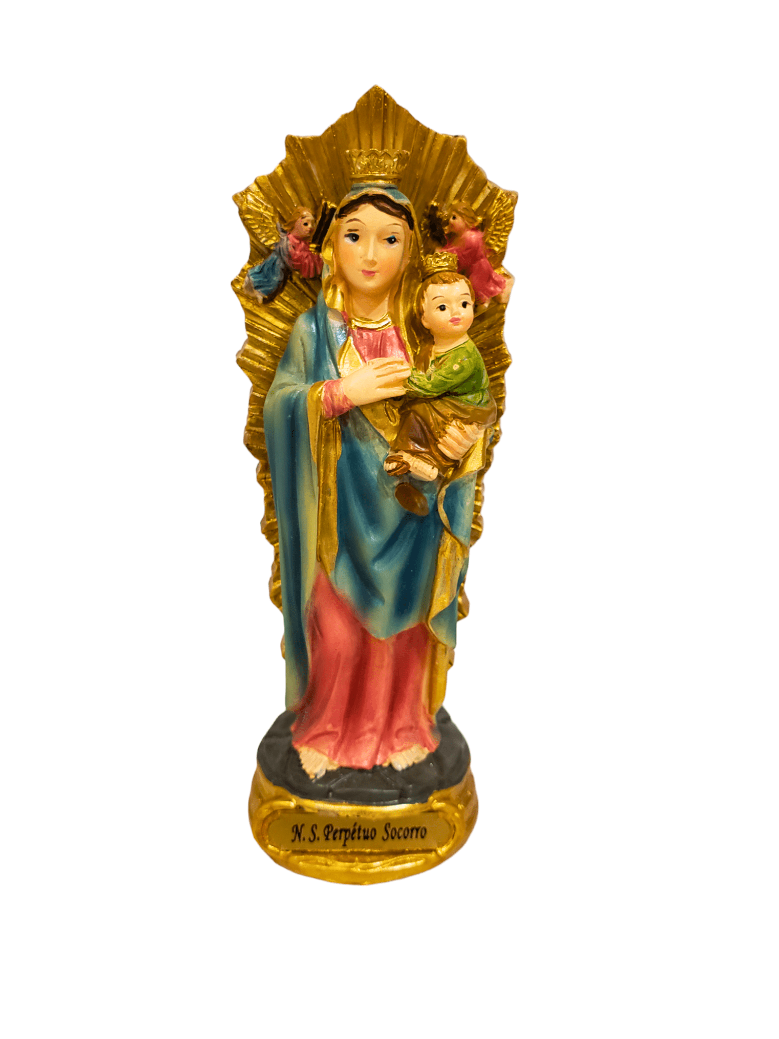 Imagem de Nossa Senhora do Perpétuo Socorro em Resina 13 cm