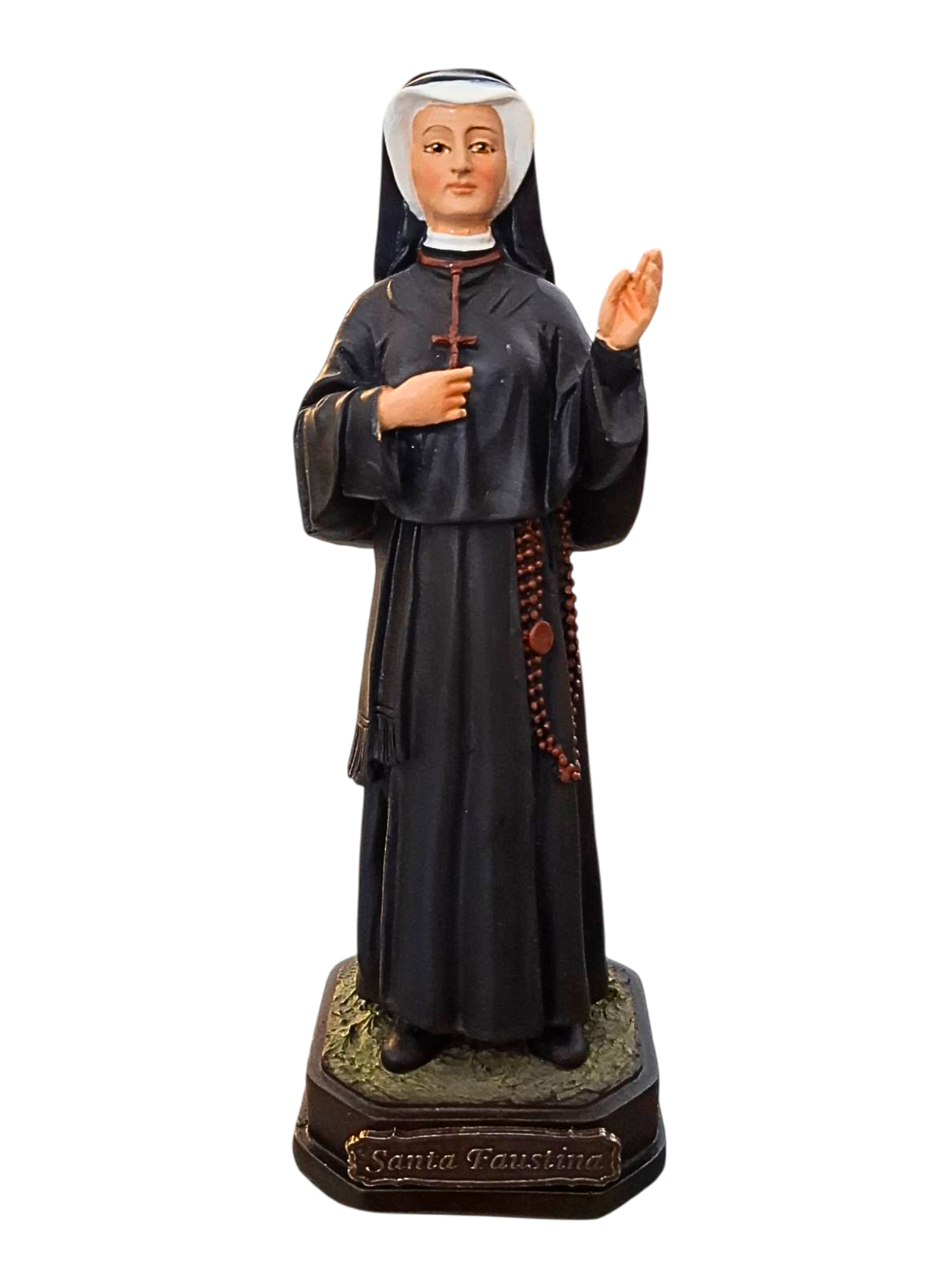 Imagem de Santa Faustina em Resina 20 cm