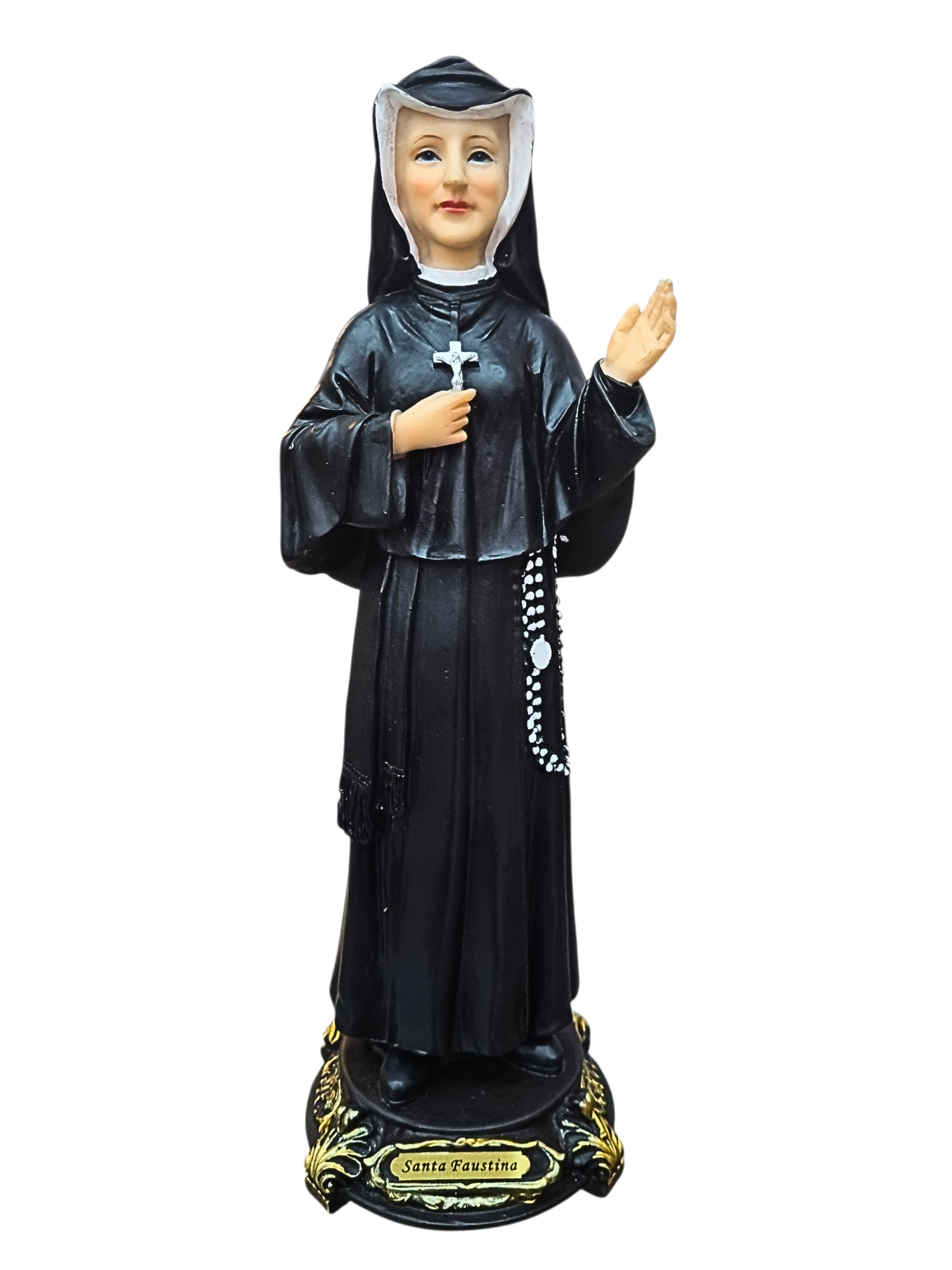 Imagem de Santa Faustina em Resina 30 cm