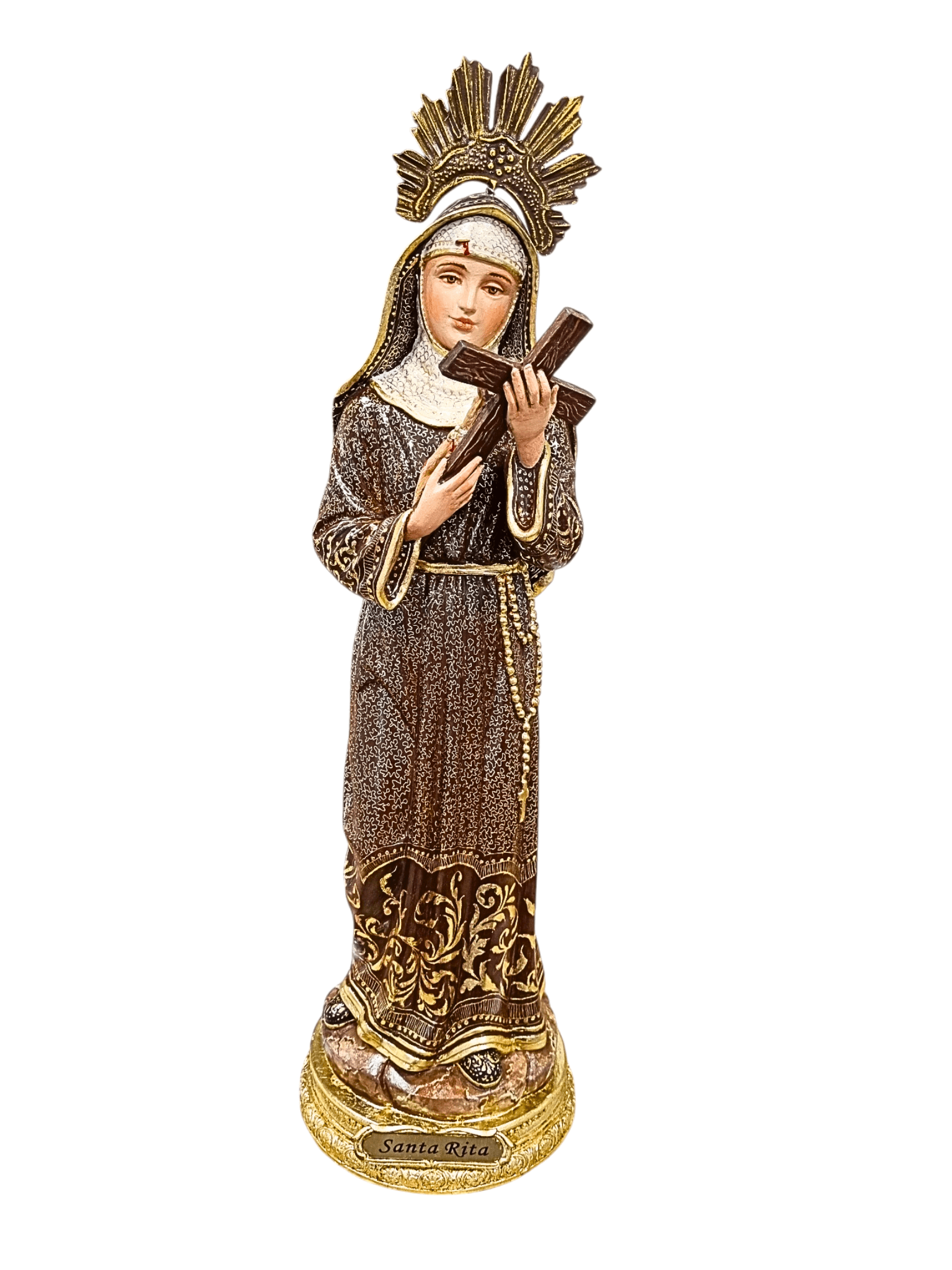 Imagem de Santa Rita  Policromada 46 cm