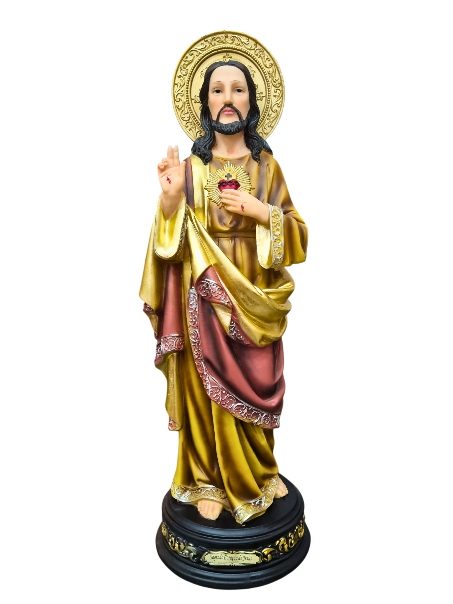 Imagem do Sagrado Coração de Jesus em Resina 60 cm