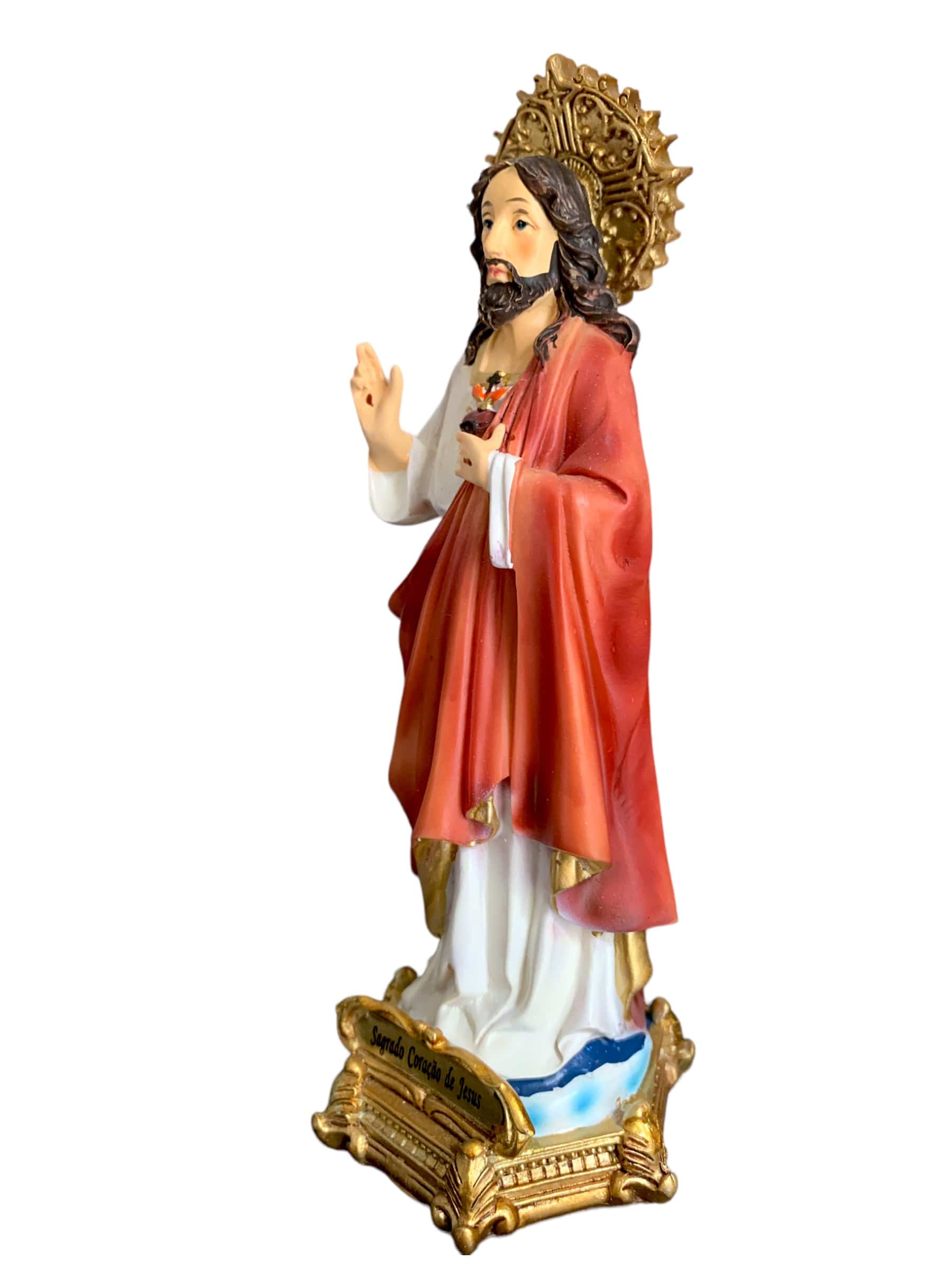 Imagem do Sagrado Coração de Jesus em Resina13 cm